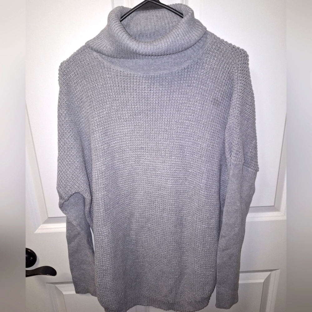 A Michael Michael Kors men's large chunky knit turtleneck sweater.  pre-loved